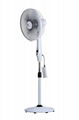Rechargeable DC Motor Stand Fan Driven by Power Bank 1