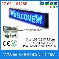  Semi-outdoor CE certificate led scrolling sign