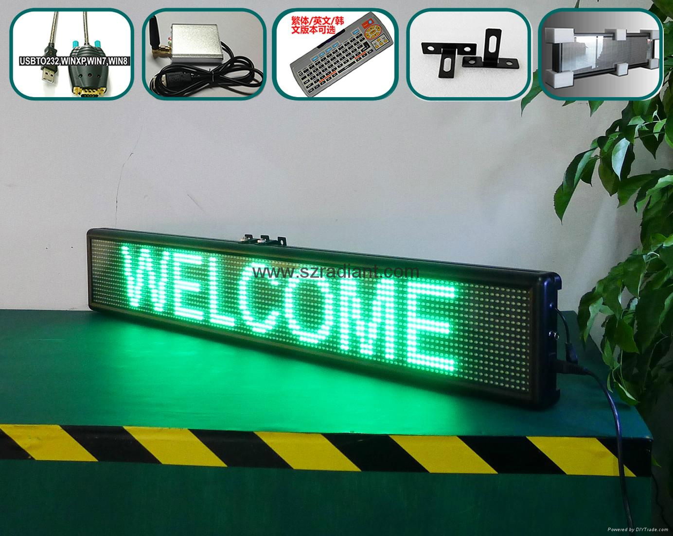  Semi-outdoor CE certificate led scrolling sign 3