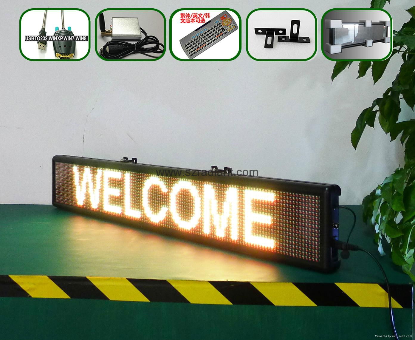  Semi-outdoor CE certificate led scrolling sign 4