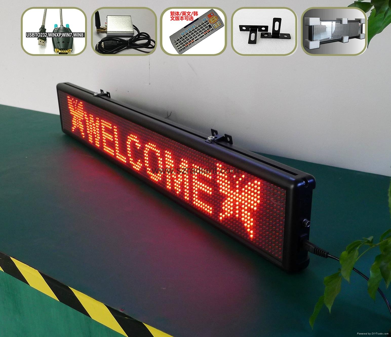  Semi-outdoor CE certificate led scrolling sign 5