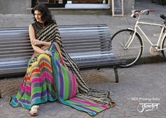 New Multi Colour Printed Sarees