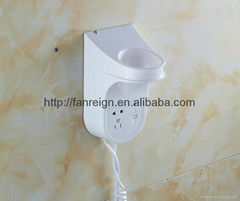 Round Wall Mounted Hair Dryer 1600 Watts Home Hotel Bathroom Salon