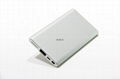 10000mAh metallic ultra slim backup power bank with dual output handy battery 3