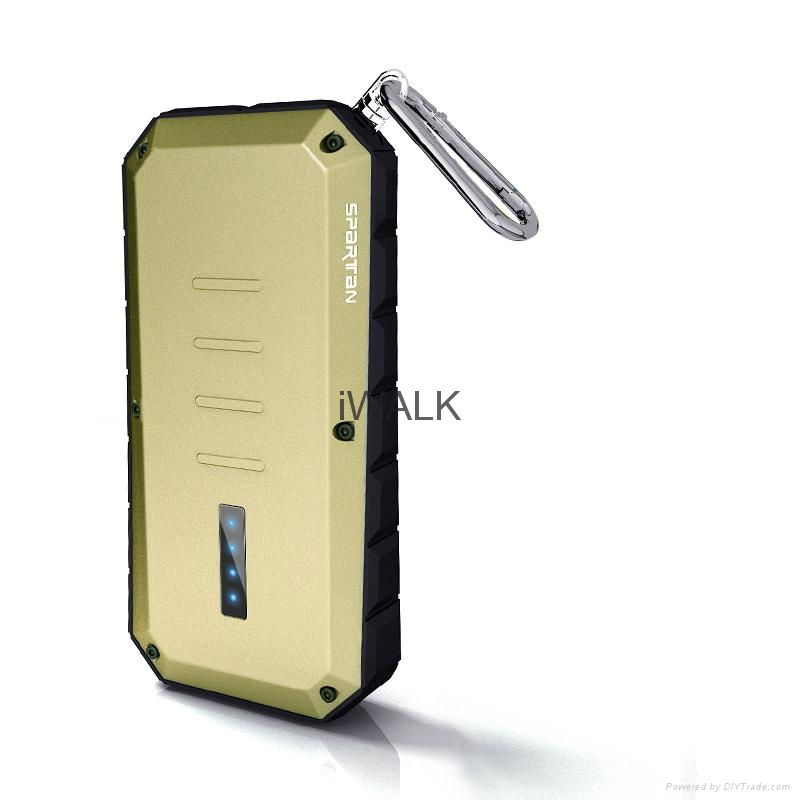 13000mAh outdoo power bank IP-66 certificated waterproof dust-proof shockproof 2