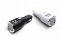 Light weighted dual  USB car mobile phone charger in car charger adapter  3