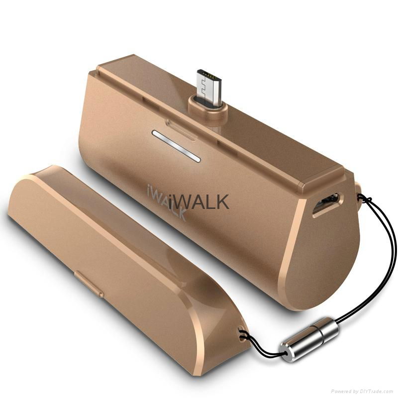 Portable docking battery for Samsung micro USB cable battery charging
