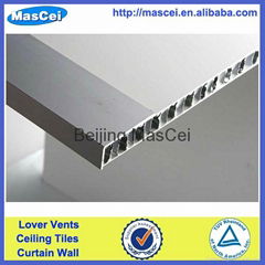 Aluminum honeycomb core panel for interior decorative