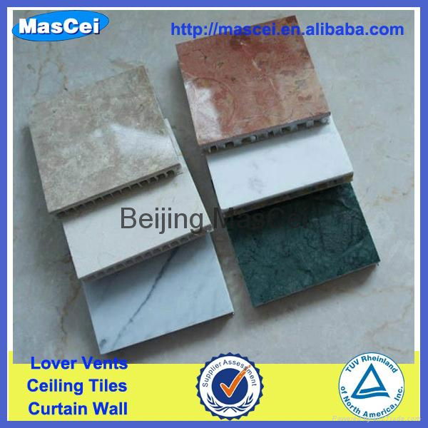 Aluminum faux marble honeycomb core panel  4