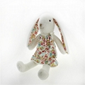 Cute plush rabbit toy with dress 2