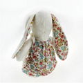 Cute plush rabbit toy with dress 3