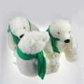 Plush stuffed polar bear toy