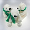 Plush stuffed polar bear toy 2