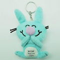 Cheap plush promotion gift toy keychain toy  3