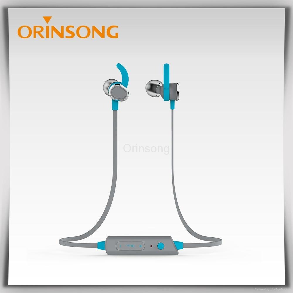 2015 hot selling wireless stereo bluetooth earphone for sport 5