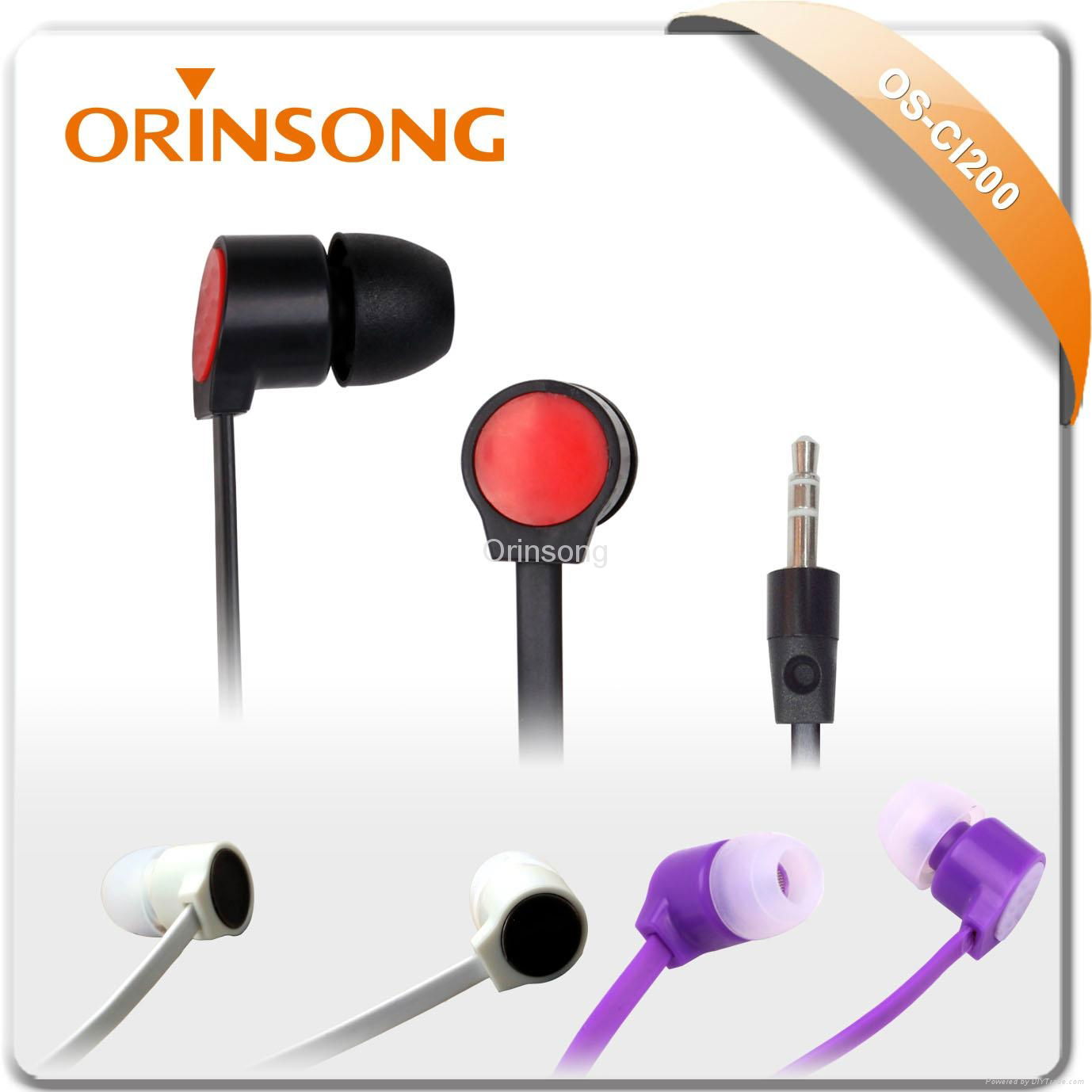 cheap colorful in-ear promotional earphone manufacturer