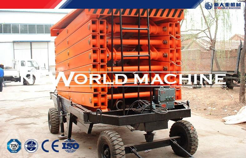 Electric / Manual Drive Mini Hydraulic Platform Lift Safety ,1000kg Loading 2