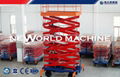 Self - Propelled Red Hydraulic Lift