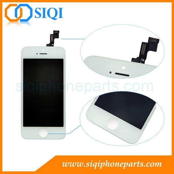 AAA Quality For iPhone 5S Screen Wholesaler From China (White)