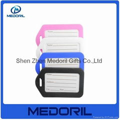 Shenzhen supplier wholesale soft pvc travel l   age tag with custom logo
