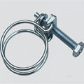 Double wire hose clamp