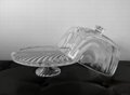 Crystal glass cake plate cover 3
