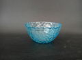 Stained glass bowl dessert bowl of dried fruit dish 5