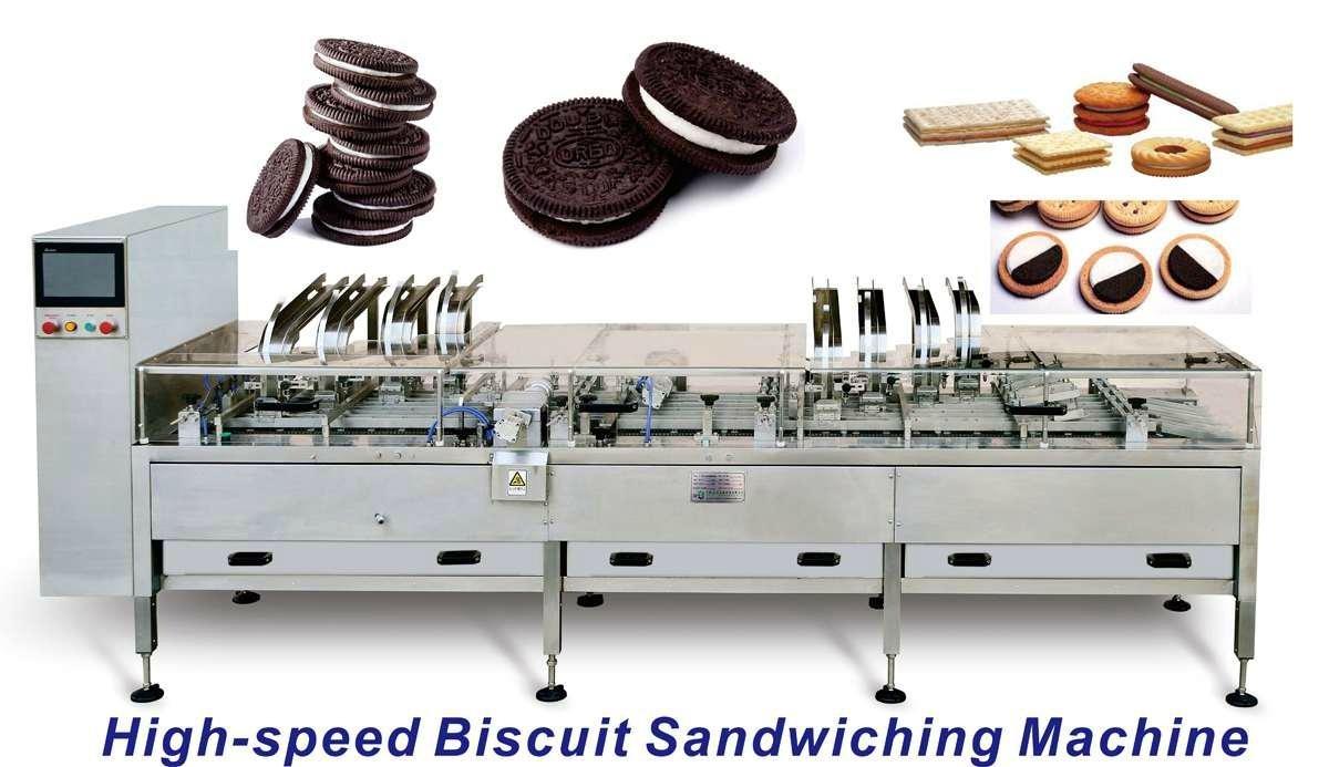 Four Lane Double Color Biscuit Sandwiching Machine