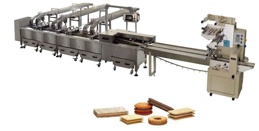 3+2 Sandwiching Machine Connect with Packaging Machine 2