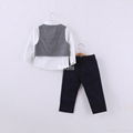 Autumn fashion boy grey clothes set 2