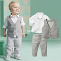 Autumn  boy white clothes set 1