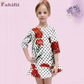 wholesale winter girl flower dress