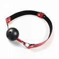 Sex Bondage Open Mouth Silicone Ball Gag BDSM Toy 1