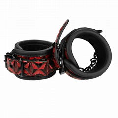 LS-335 Soft PU Leather Material Wrist cuffs Handcuffs