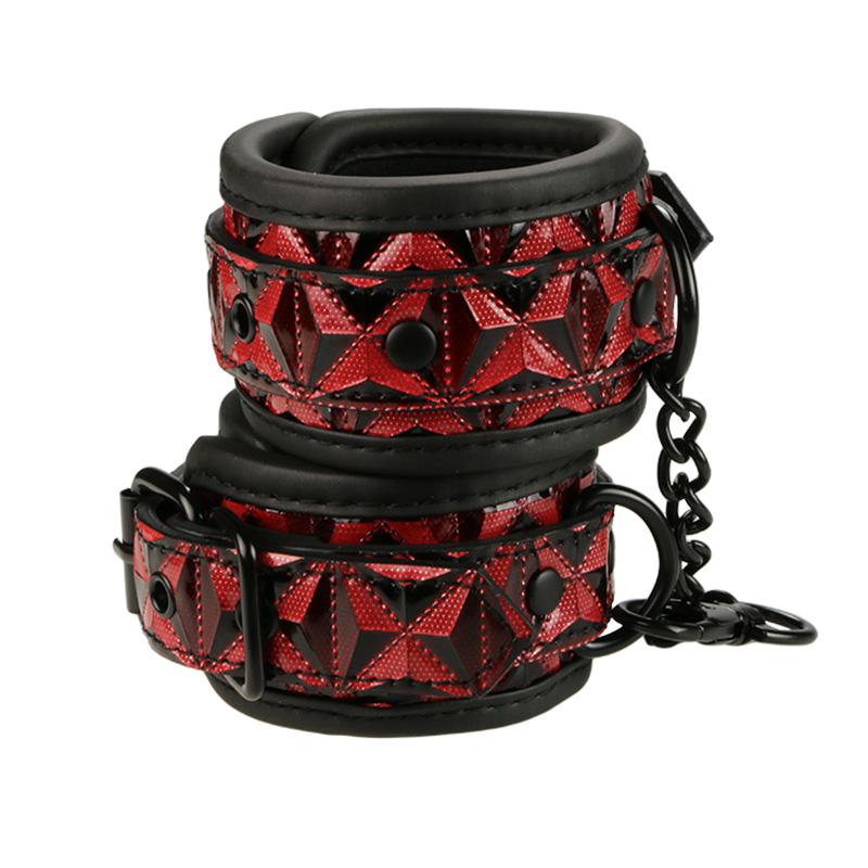 LS-335 Soft PU Leather Material Wrist cuffs Handcuffs 3