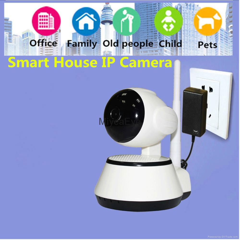 720P HD smart phone remote control home ip camera,plug and play