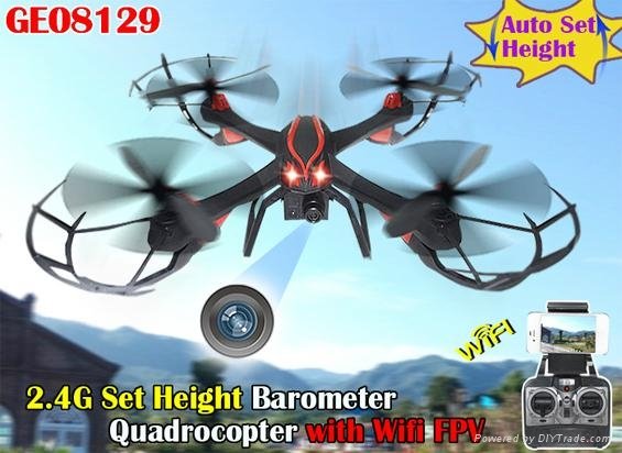 2.4G Set Height Barometer Quadrocopter with Wifi FPV