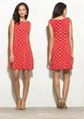 Ladies polka dot cheap party casual dress 1