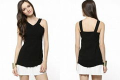 Ladies halter tops casual slim fit