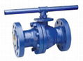  Flanged Ends Soft Seal Cast Steel Floating type Ball Valve with Lever operated 1