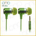 Hot most populare mobile phone earphone for MP3 player from Shenzhen factory