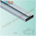 Matte aluminum frame for kitchen cabinet 