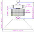 150W LED Highbay Light ETL DLC Meanwell Driver 90lm/w led high bays Factory dire 5