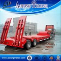 2 Axle 30 Tons Low Bed Semi Trailer / Low Flatbed Trailer For Sale 2