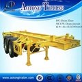20ft skeleton flatbed container semi trailer for sale 3