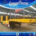 2 Axle 30 Tons Low Bed Semi Trailer / Low Flatbed Trailer For Sale 5