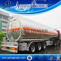 Aluminum 45 cbm  fuel tank trailer for