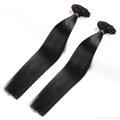 Quad Weft Peruvian Clip in Hair Extensions For African American,8Piece/Set Two T