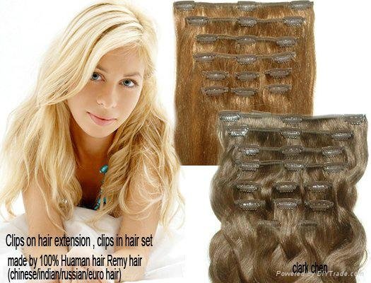  Hair Extensions Clip In Full Head Thick Wholesale Indian Remy   2
