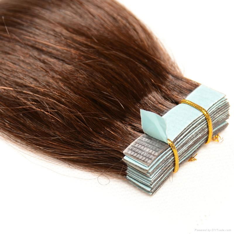  Hot sale double draw tape hair extensions 2